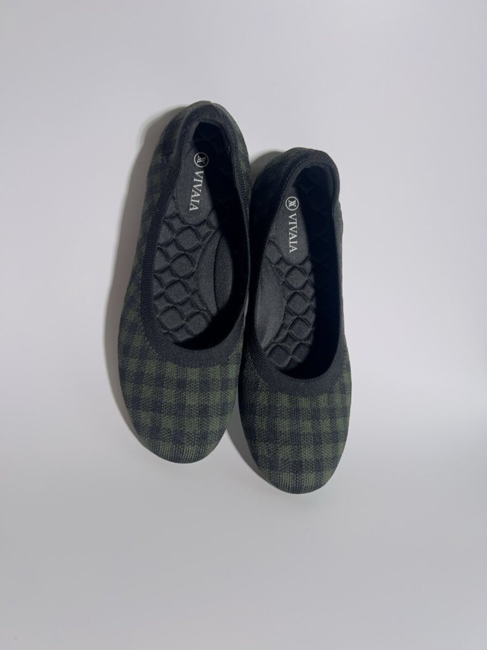 VIVAIA Women’s Knit Flats Green Camo Size US 10.5 EU 41 - Picture 5 of 13